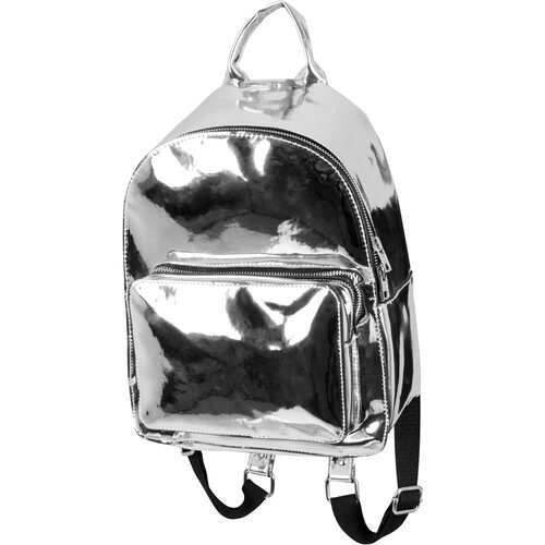 Urban Classics Midi Metallic Backpack silver one size