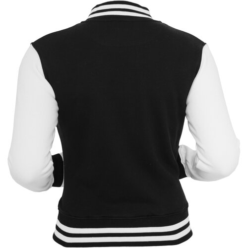 Urban Classics Ladies 2-tone College Sweatjacket blk/wht 3XL