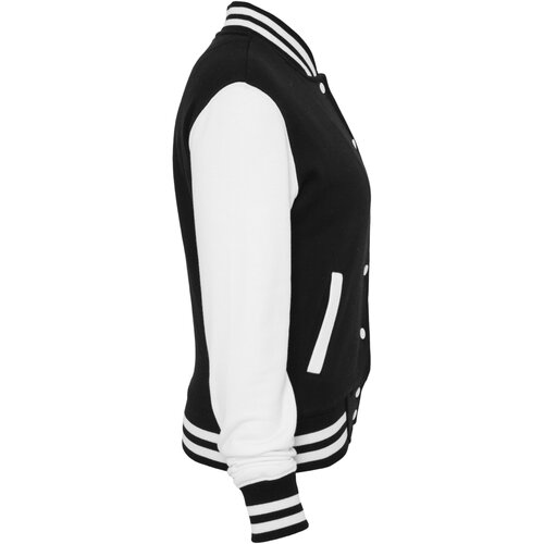 Urban Classics Ladies 2-tone College Sweatjacket blk/wht 3XL