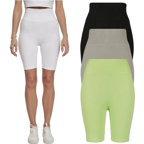 Urban Classics Ladies High Waist Cycle Shorts 2-Pack