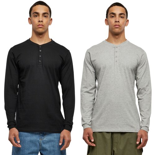 Urban Classics Basic Henley L/S Tee