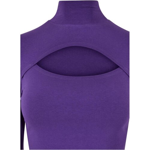 Urban Classics Ladies Cut-Out Turtleneck Longsleeve realviolet 4XL