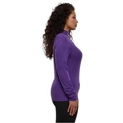 Urban Classics Ladies Cut-Out Turtleneck Longsleeve realviolet 4XL