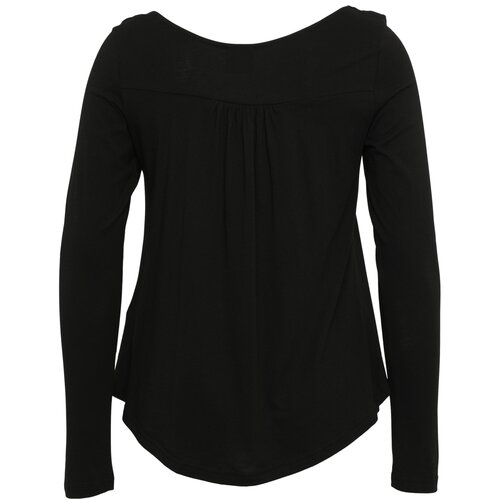 Urban Classics Ladies Viscose Button Up Longsleeve black XS