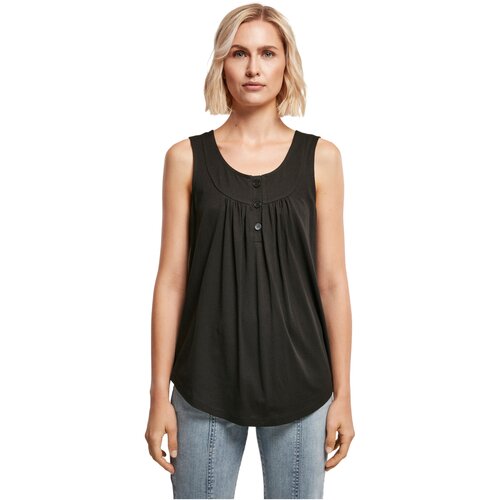 Urban Classics Ladies Viscose Button Up Top black S