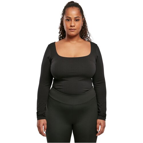 Urban Classics Ladies Organic Longsleeve Body black 3XL