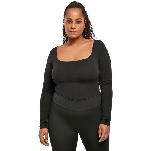 Urban Classics Ladies Organic Longsleeve Body black 3XL