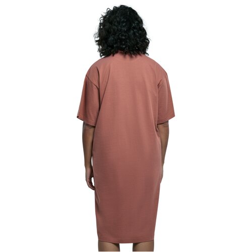 Urban Classics Ladies Organic Long Oversized Tee Dress terracotta XXL