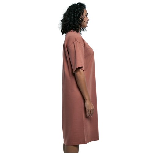 Urban Classics Ladies Organic Long Oversized Tee Dress terracotta XXL