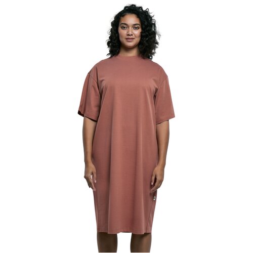 Urban Classics Ladies Organic Long Oversized Tee Dress terracotta XXL