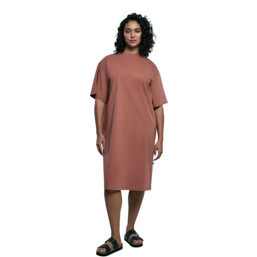 Urban Classics Ladies Organic Long Oversized Tee Dress terracotta XXL