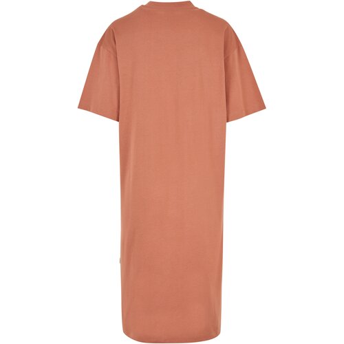 Urban Classics Ladies Organic Long Oversized Tee Dress terracotta XXL