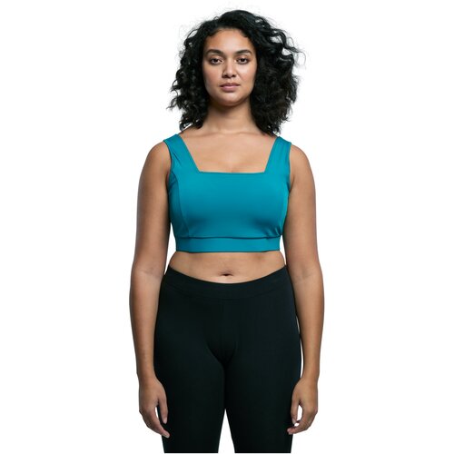 Urban Classics Ladies Recycled Squared Sports Bra watergreen XXL