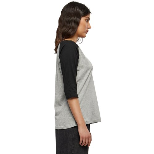 Urban Classics Ladies 3/4 Contrast Raglan Tee gry/blk XS