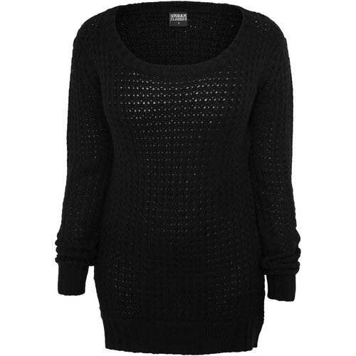 Urban Classics Ladies Long Wideneck Sweater black L