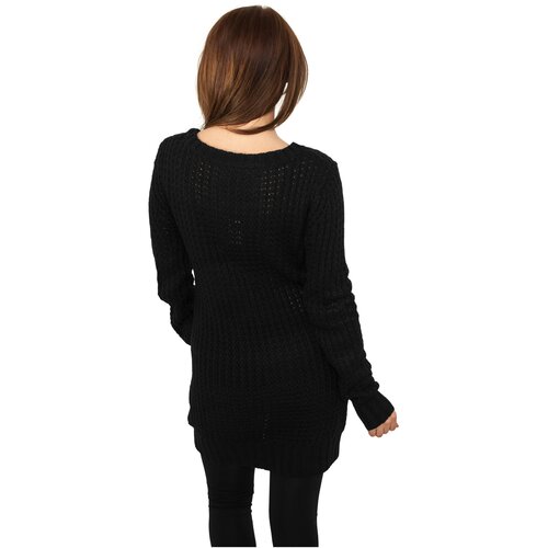 Urban Classics Ladies Long Wideneck Sweater black L