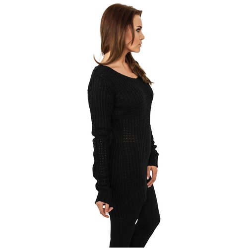 Urban Classics Ladies Long Wideneck Sweater black L