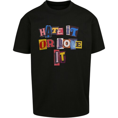 Mister Tee Hate it or Love it Oversize Tee black 3XL