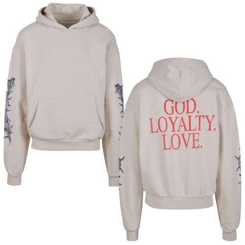 Mister Tee God Loyalty Love Ultra Heavy Oversize Hoodie sand XXL