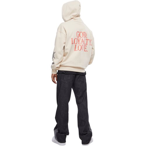 Mister Tee God Loyalty Love Ultra Heavy Oversize Hoodie sand XXL