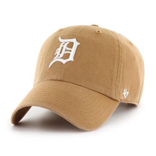 47 Brand MLB Detroit Tigers 47 CLEAN UP Cap w/ No Loop Label Camel