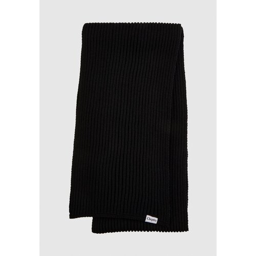 Cleptomanicx Knitted Scarf Storm Black One Size