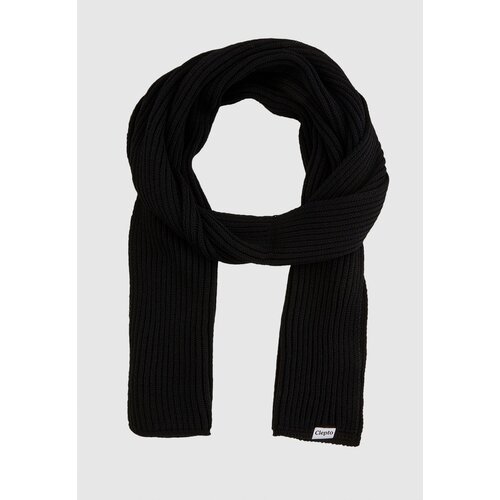 Cleptomanicx Knitted Scarf Storm Black One Size