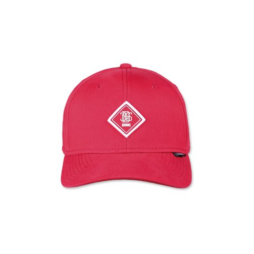 Djinns 6 Panel Cap TrueFit 2.0 Brushed Twill Dark Red