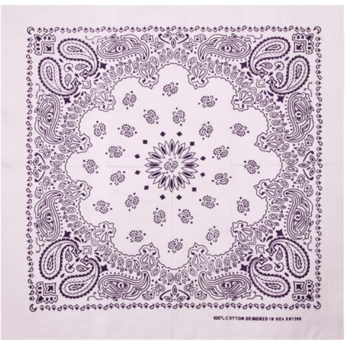 MSTRDS Bandana white/purple one size