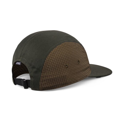 Djinns 5 Panel Flat Cap Resting Man Olive/Black