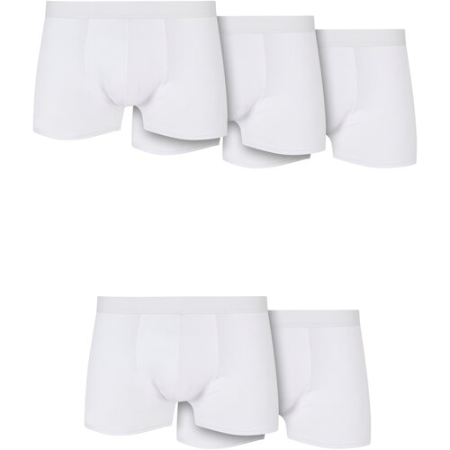 Urban Classics Solid Organic Cotton Boxer Shorts 5-Pack white+white+white+white+white XXL