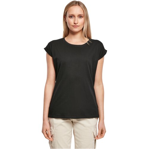 Build Your Brand Ladies Extended Shoulder Tee 3-Pack blk/blk/blk 4XL