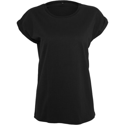 Build Your Brand Ladies Extended Shoulder Tee 3-Pack blk/blk/blk 4XL