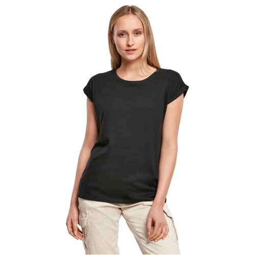 Build Your Brand Ladies Extended Shoulder Tee 3-Pack blk/blk/blk 4XL