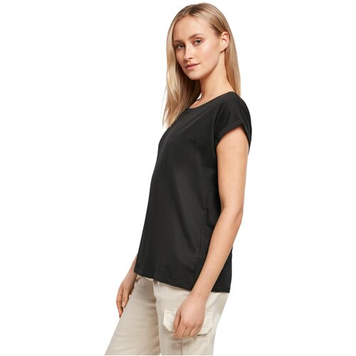 Build Your Brand Ladies Extended Shoulder Tee 3-Pack blk/blk/blk 4XL