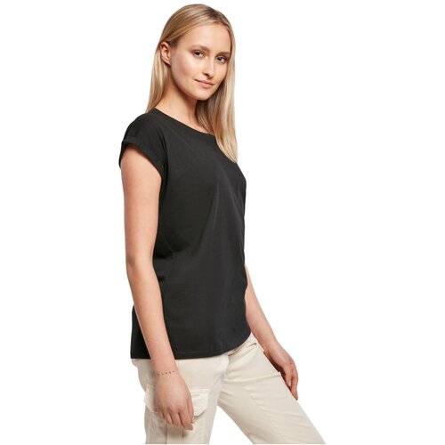 Build Your Brand Ladies Extended Shoulder Tee 3-Pack blk/blk/blk 4XL