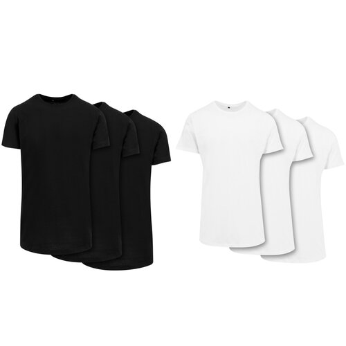 Build Your Brand Shaped Long Tee 3-Pack
