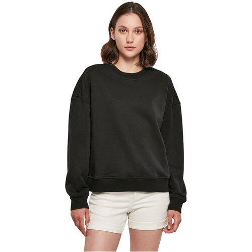 Build Your Brand Ladies Oversized Crewneck black 3XL