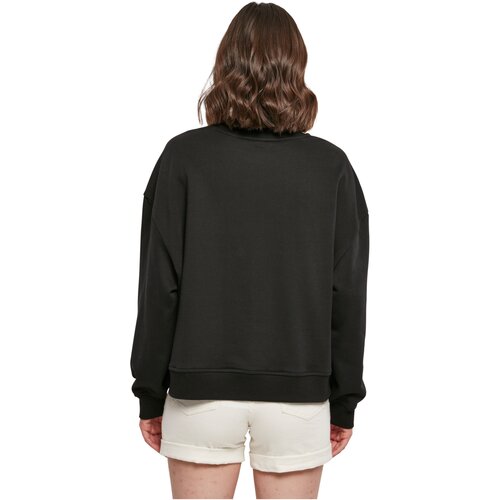 Build Your Brand Ladies Oversized Crewneck black 3XL