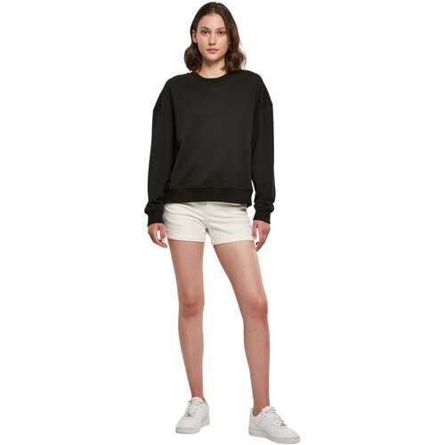 Build Your Brand Ladies Oversized Crewneck black 3XL