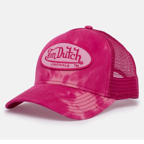 Von Dutch Originals Trucker Cap - Boston - Cotton Twill Pink/Tie Dye