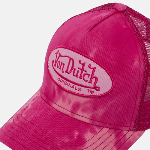 Von Dutch Originals Trucker Cap - Boston - Cotton Twill Pink/Tie Dye