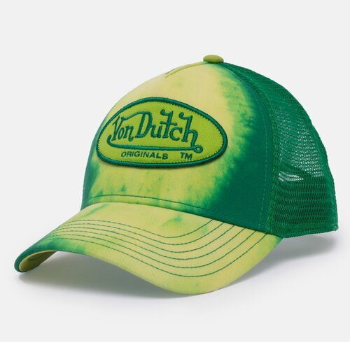 Von Dutch Originals Trucker Cap - Boston - Cotton Twill Green/Tie Dye