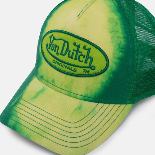 Von Dutch Originals Trucker Cap - Boston - Cotton Twill Green/Tie Dye