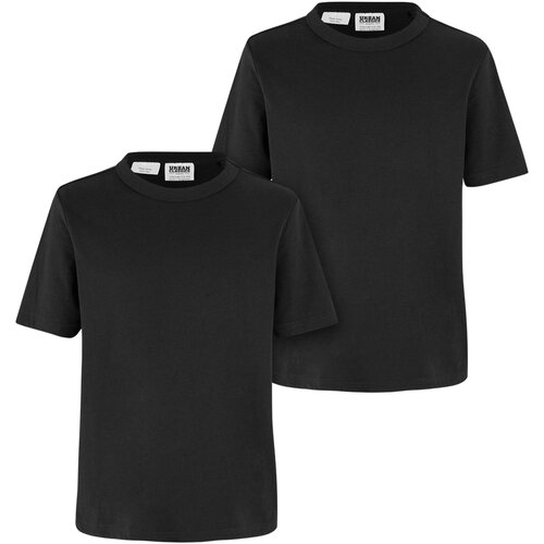 Urban Classics Kids Boys Organic Basic Tee 2-Pack black+black 158/164