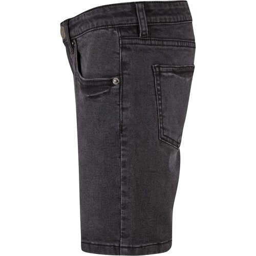 Urban Classics Kids Boys Relaxed Fit Jeans Shorts black washed 110/116