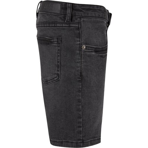 Urban Classics Kids Boys Relaxed Fit Jeans Shorts black washed 110/116