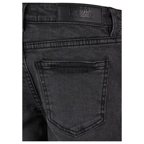 Urban Classics Kids Boys Relaxed Fit Jeans Shorts black washed 110/116