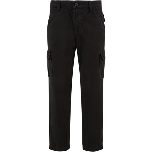 Urban Classics Kids Boys Straight Leg Cargo Pants black 110/116