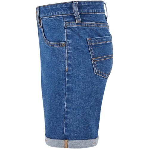 Urban Classics Kids Girls Organic Stretch Denim 5 Pocket Shorts clearblue washed 158/164